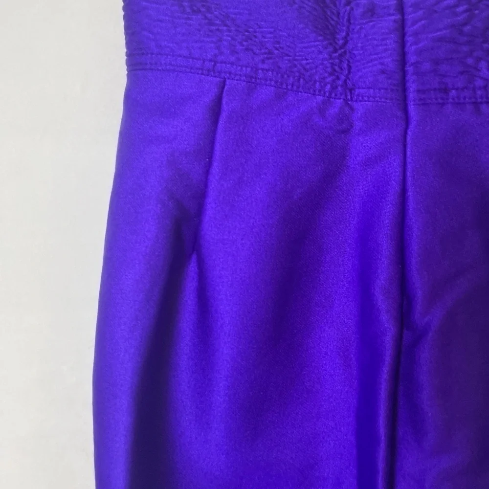 Vibrant Purple Women's Cropped Pants - Picture 8 of 15